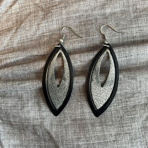 Teardrop shaped earrings